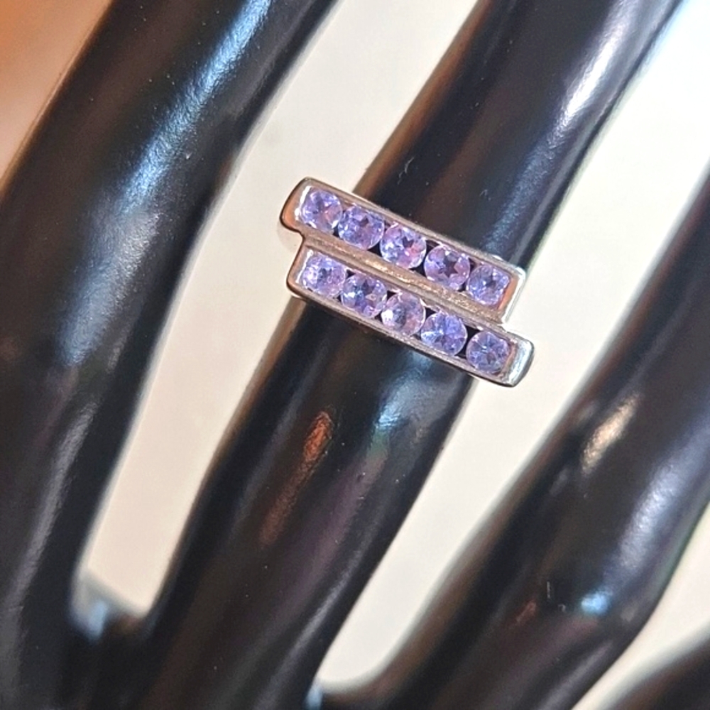Iolite Sterling Silver Ring Size 5.75